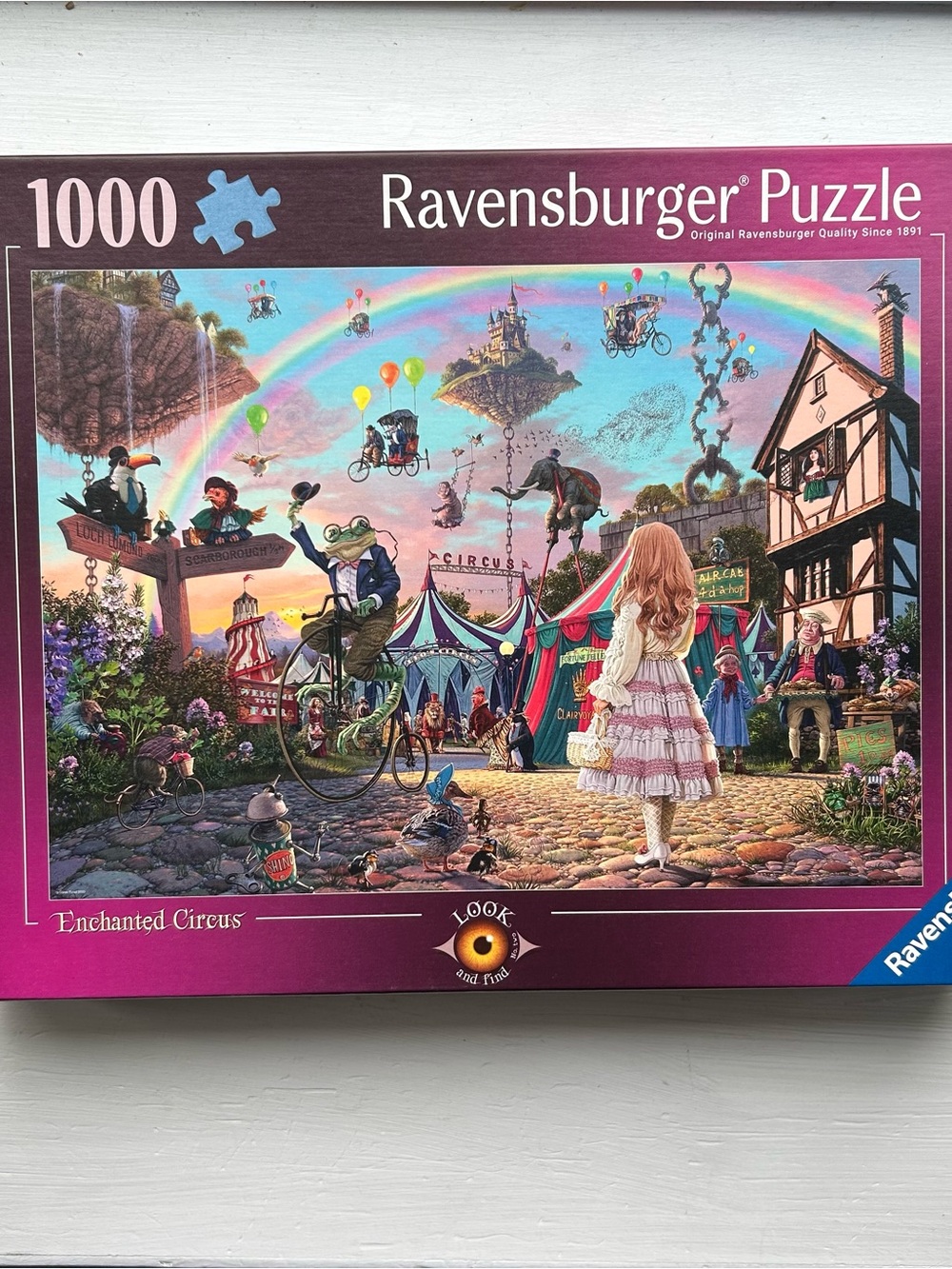Ravensburger Enchanted Circus Puzzle — Pink, Blue, Green, Purple